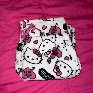 Hello kitty plush pajama pants